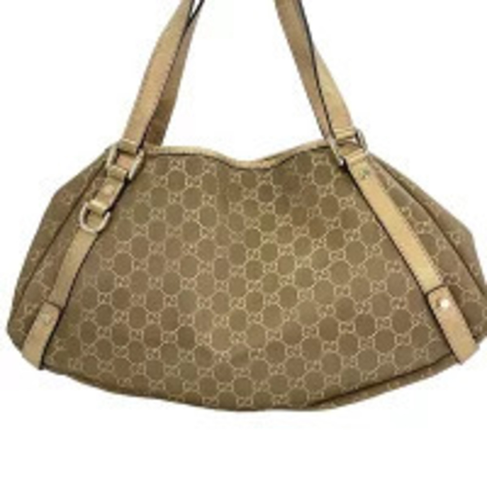 Gucci GG Canvas Abbey Tote Bag Gold